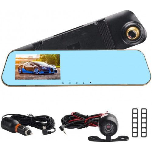 4.3 Inch Screen HD Dual DVR Lens Camera Rearview Mirror Dash Cam - Toytexx 4.3 Inch Screen HD Dual DVR Lens Camera Rearview Mirror Dash Cam - Toytexx